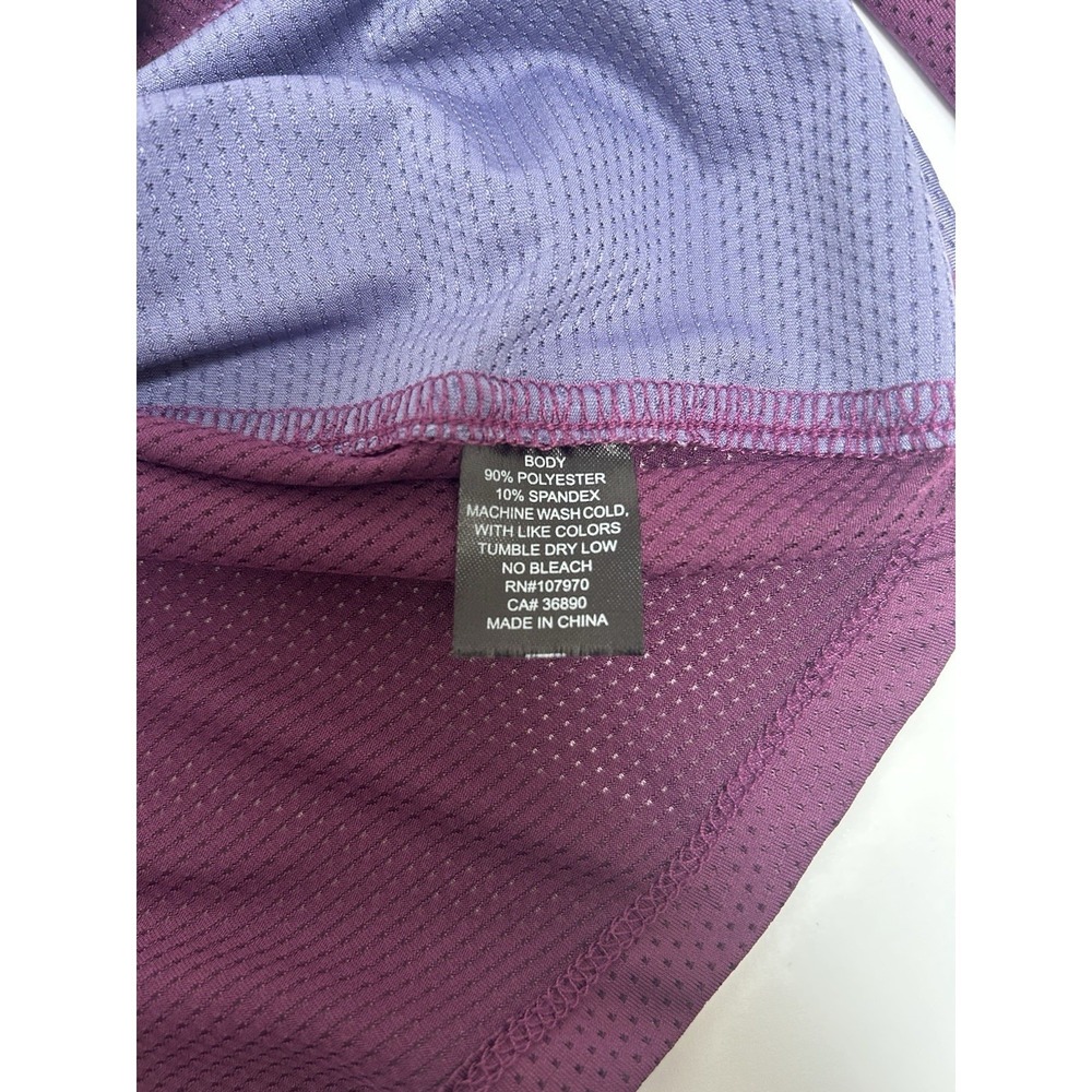 Kerrits Maroon Gray Long Sleeve Shirt Lightweight Equestrian Jacket Sz XS Riding - Picture 3 of 6